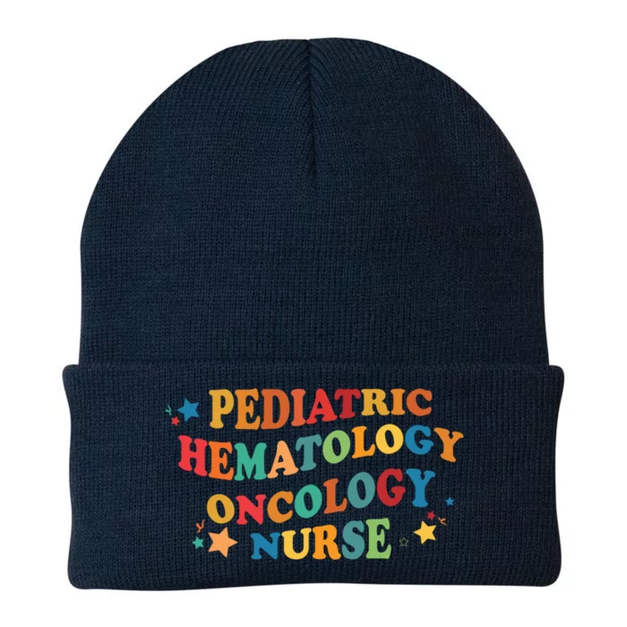 Nursing Pediatric Hematology Oncology Nurse Groovy Pediatric Gift Knit Cap Winter Beanie