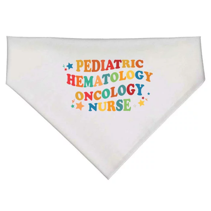 Nursing Pediatric Hematology Oncology Nurse Groovy Pediatric Gift USA-Made Doggie Bandana