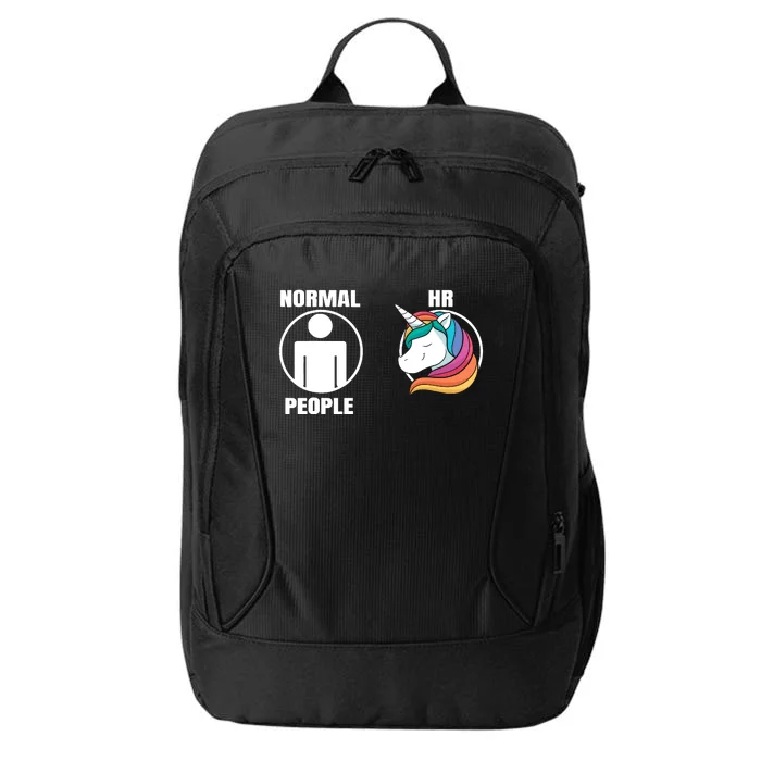 Normal People Hr Magical Unicorn Lover Hr Staff Manager City Backpack