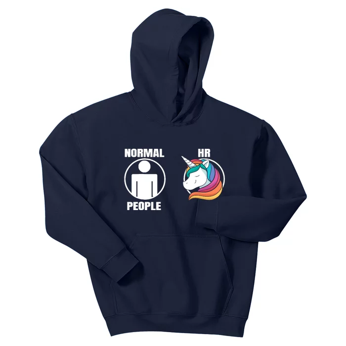 Normal People Hr Magical Unicorn Lover Hr Staff Manager Kids Hoodie