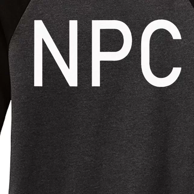 NPC Playing Halloween Funny LARP RPG Role Women's Tri-Blend 3/4-Sleeve Raglan Shirt