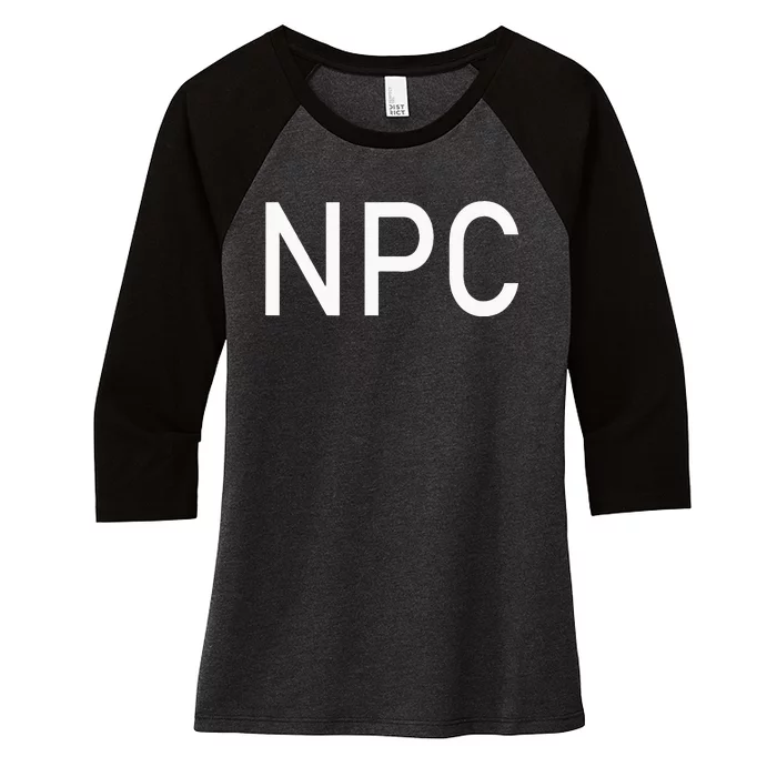 NPC Playing Halloween Funny LARP RPG Role Women's Tri-Blend 3/4-Sleeve Raglan Shirt