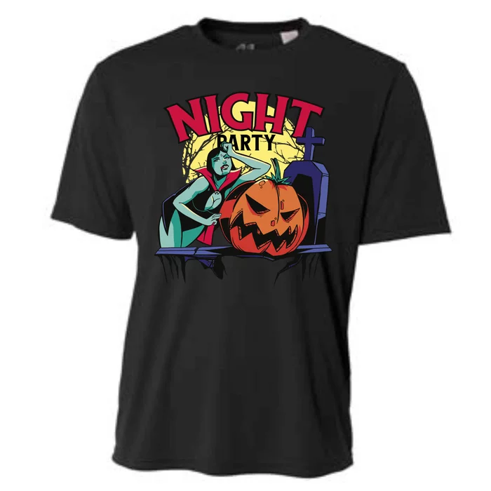 Night Party Halloween Cooling Performance Crew T-Shirt