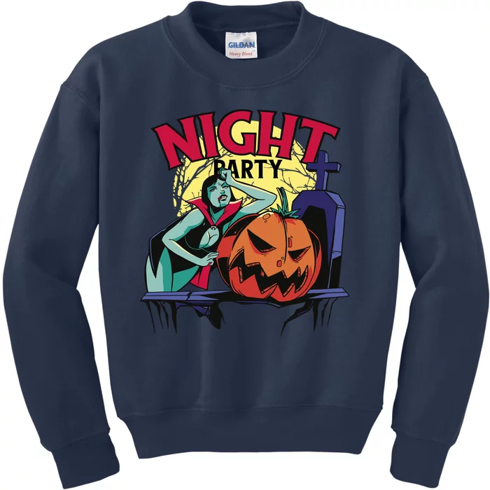 Night Party Halloween Kids Sweatshirt