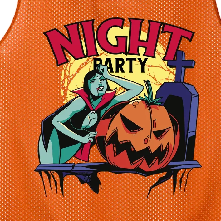 Night Party Halloween Mesh Reversible Basketball Jersey Tank