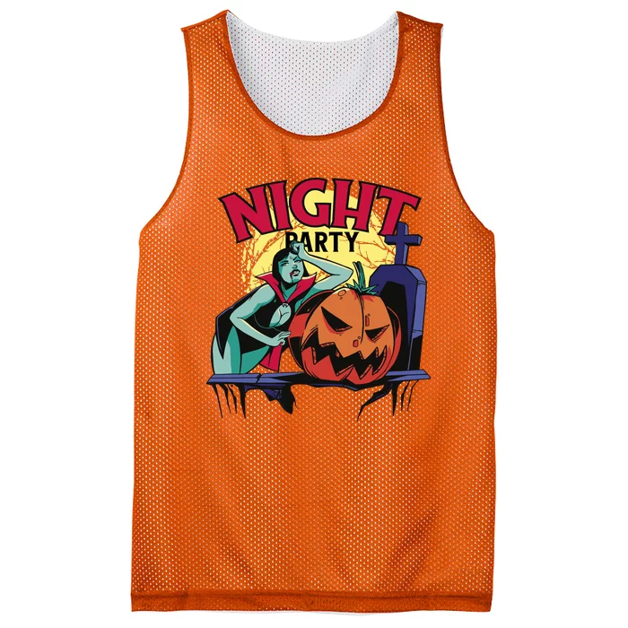 Night Party Halloween Mesh Reversible Basketball Jersey Tank