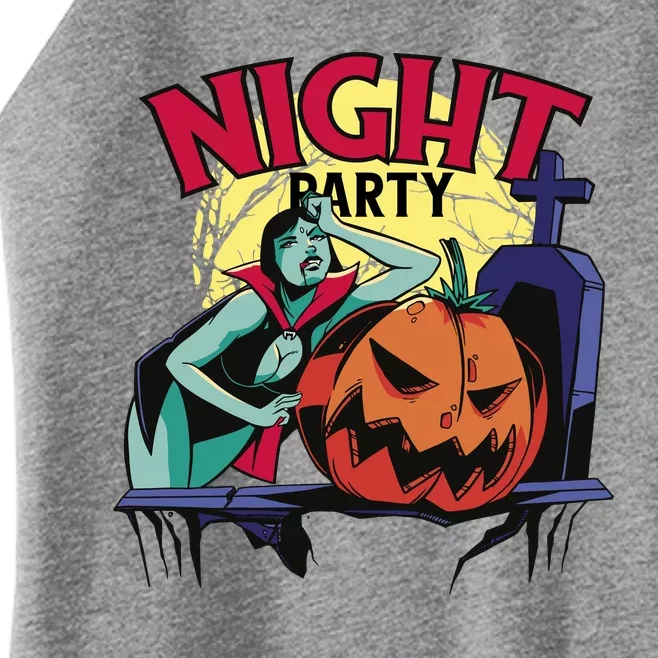 Night Party Halloween Women’s Perfect Tri Rocker Tank