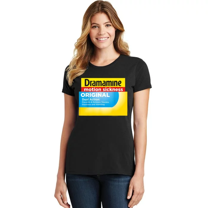 Nurse Pharmacy Halloween Costume Dramamine Motion Sickness Women's T-Shirt