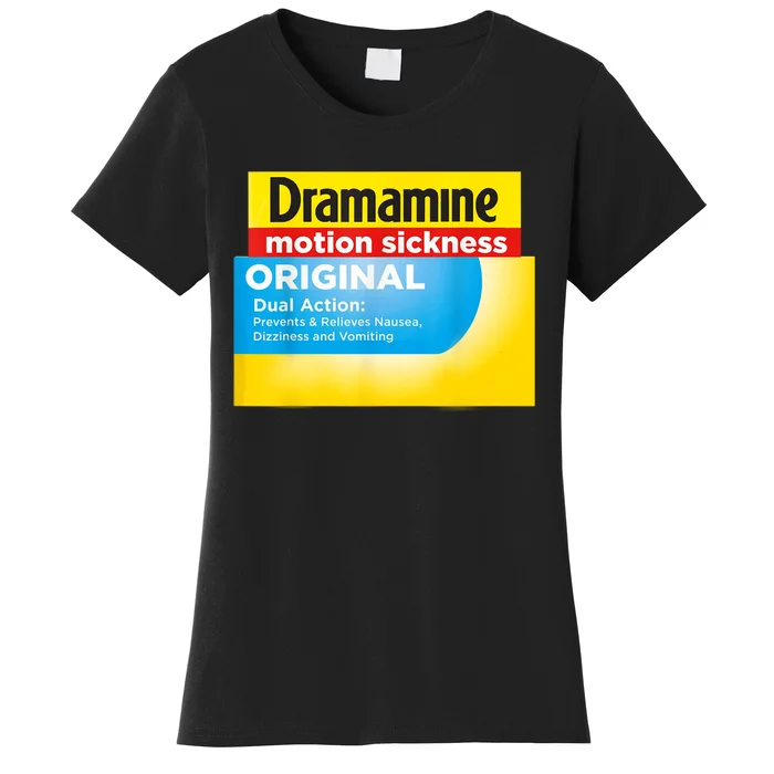 Nurse Pharmacy Halloween Costume Dramamine Motion Sickness Women's T-Shirt