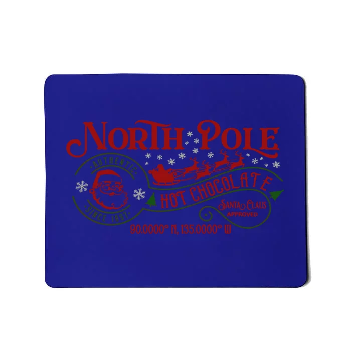 North Pole Hot Chocolate Christmas Xmas Cute Gift Mousepad