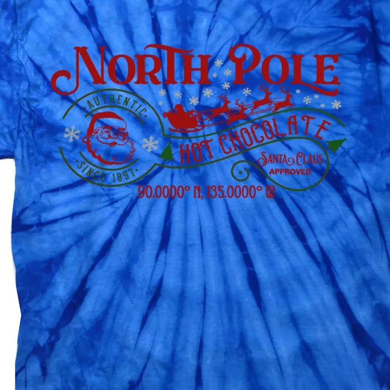 North Pole Hot Chocolate Christmas Xmas Cute Gift Tie-Dye T-Shirt