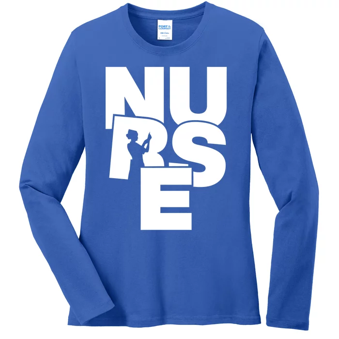 Nursing Profession Job Work Nurse Gift Ladies Long Sleeve Shirt