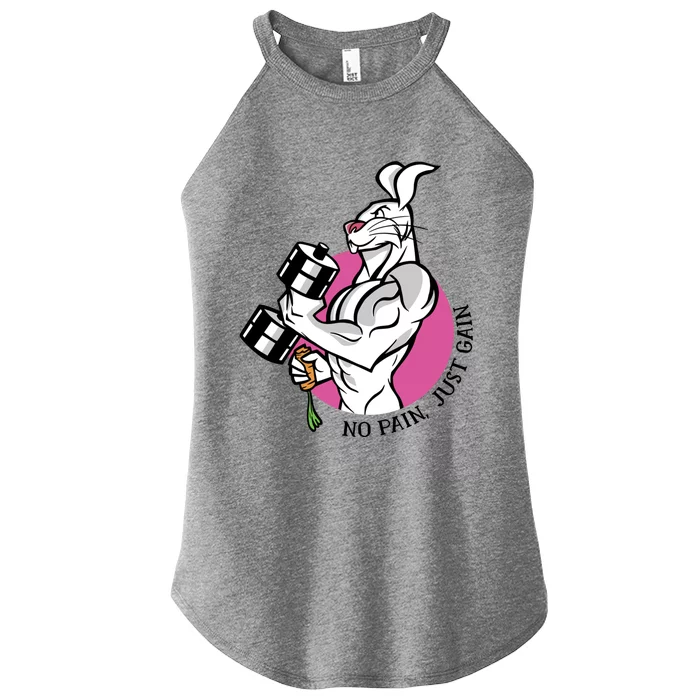 No Pain Just Gain Gift Women’s Perfect Tri Rocker Tank