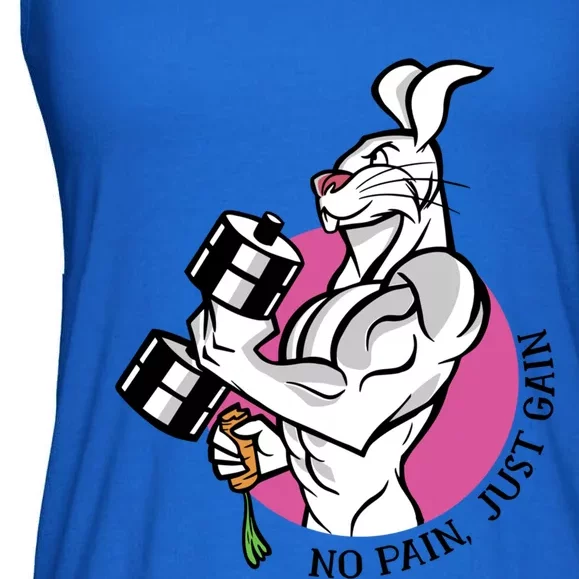 No Pain Just Gain Gift Ladies Essential Flowy Tank