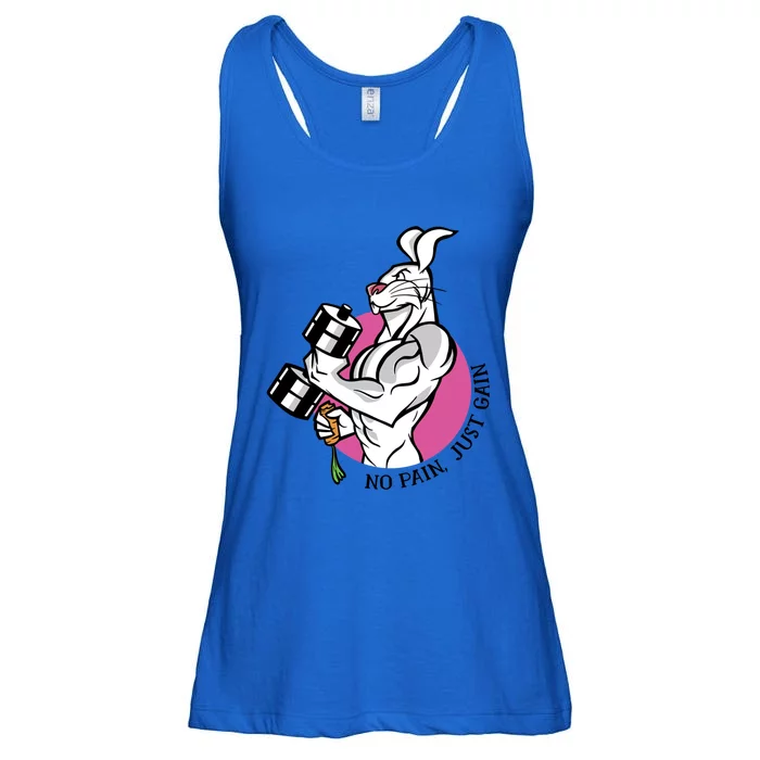 No Pain Just Gain Gift Ladies Essential Flowy Tank