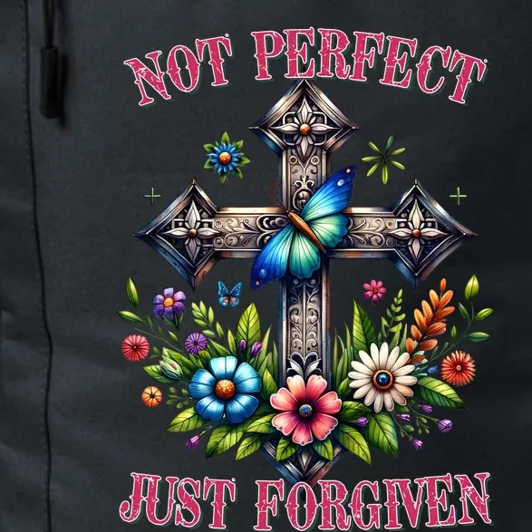 Not Perfect Just Forgiven Jesus Christ Daily Commute Backpack