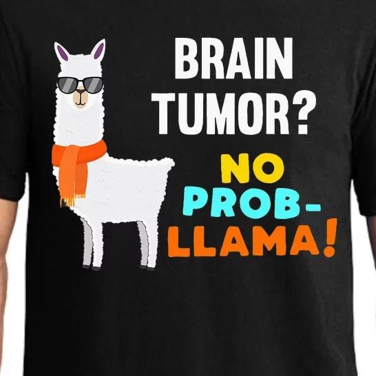 No Prob Llama Brain Tumor Survivor Recovery Get Well Gifts Pajama Set