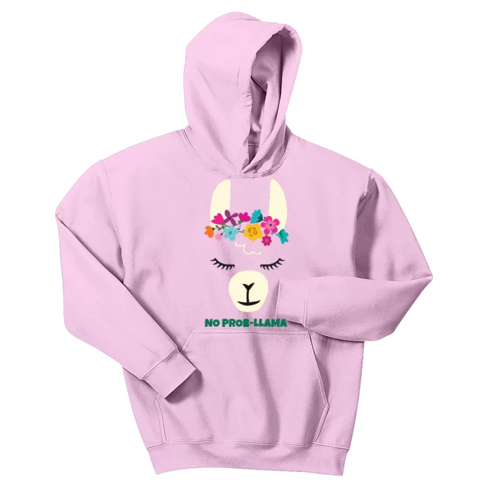 No Prob Llama Christmas Women Girl Birthday Kids Hoodie