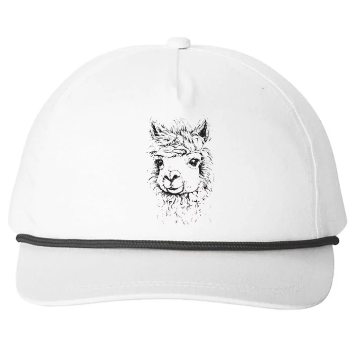 No Prob Llama Funny Gift No Drama Alpaca Lammacorn Snapback Five-Panel Rope Hat