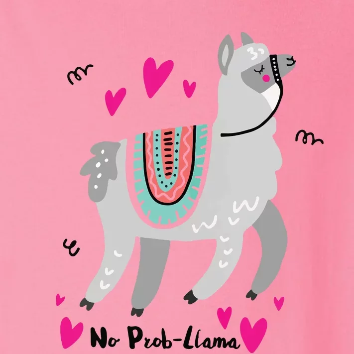 No Prob Llama Funny Llama Alpaca Lover Gift Toddler Long Sleeve Shirt