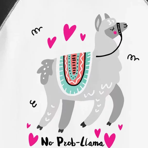 No Prob Llama Funny Llama Alpaca Lover Gift Toddler Fine Jersey T-Shirt