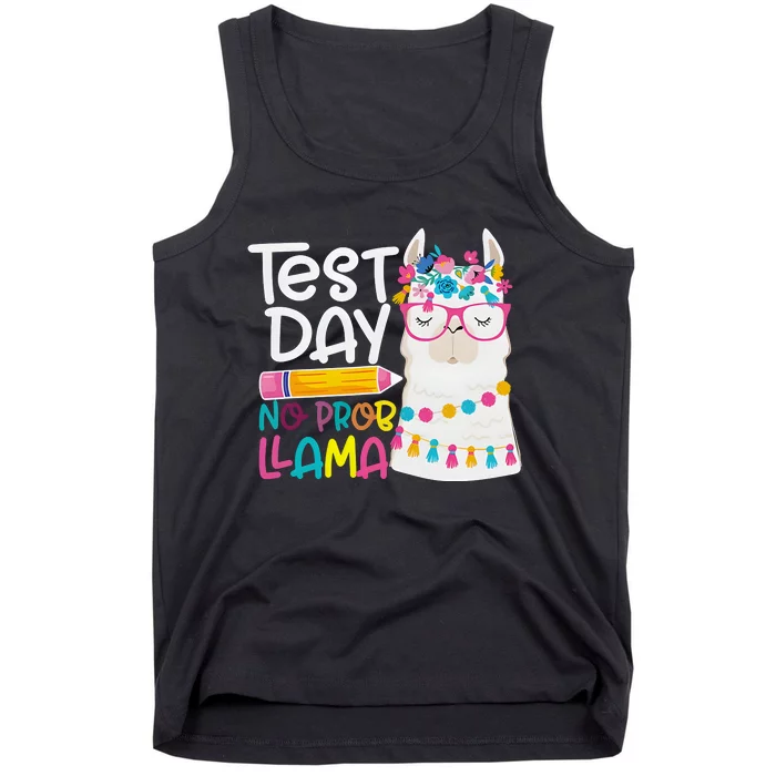 No Problem Llama Testing State Testing Tank Top