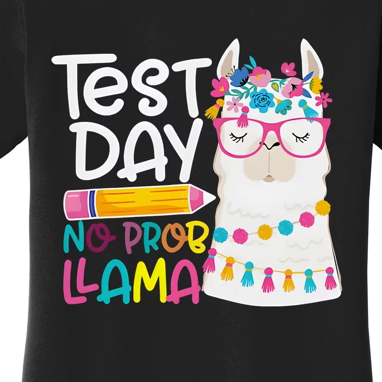 No Problem Llama Testing State Testing Women's T-Shirt