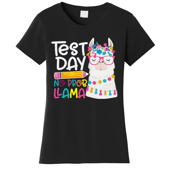 No Problem Llama Testing State Testing Women's T-Shirt