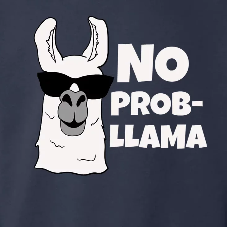 No Probllama Llama Problem Funny Toddler Hoodie