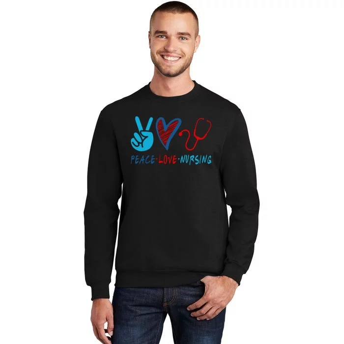 Nurse , Peace, Love, Nursing Sweatshirt