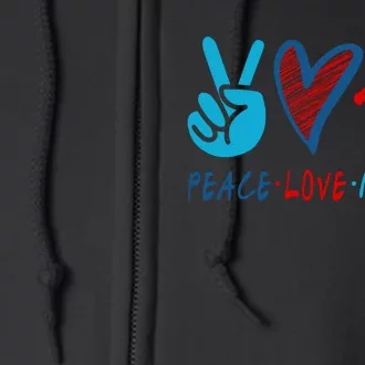 Nurse , Peace, Love, Nursing Full Zip Hoodie