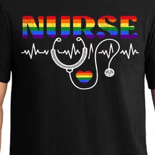 Nurse Pride Lgbt Great Gift Pajama Set