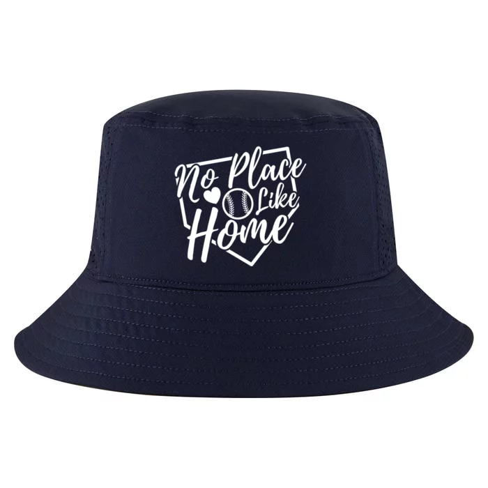 No Place Like Home Baseball Mom Life Game Day Cheer Mom Cool Comfort Performance Bucket Hat