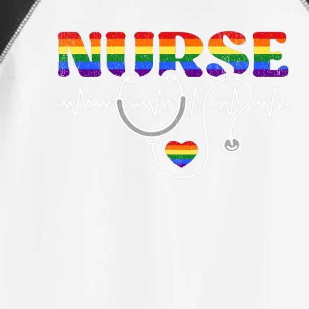 Nurse Pride Lgbt Gift Toddler Fine Jersey T-Shirt