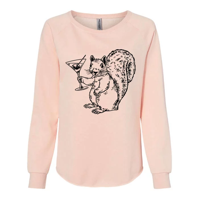 NPR Planet Money Squirrel Womens California Wash Sweatshirt