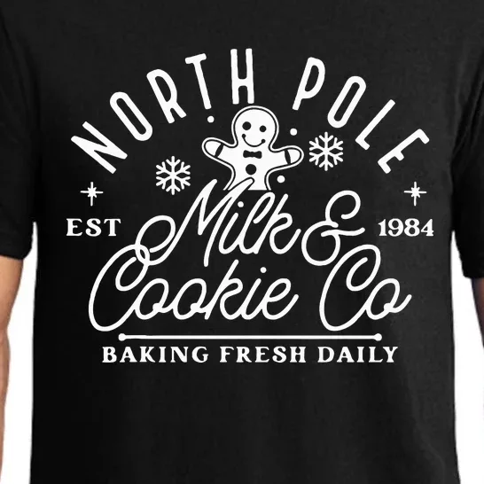 North Pole Milk And Cookie Co Funny Baking Christmas Costume Pajama Set