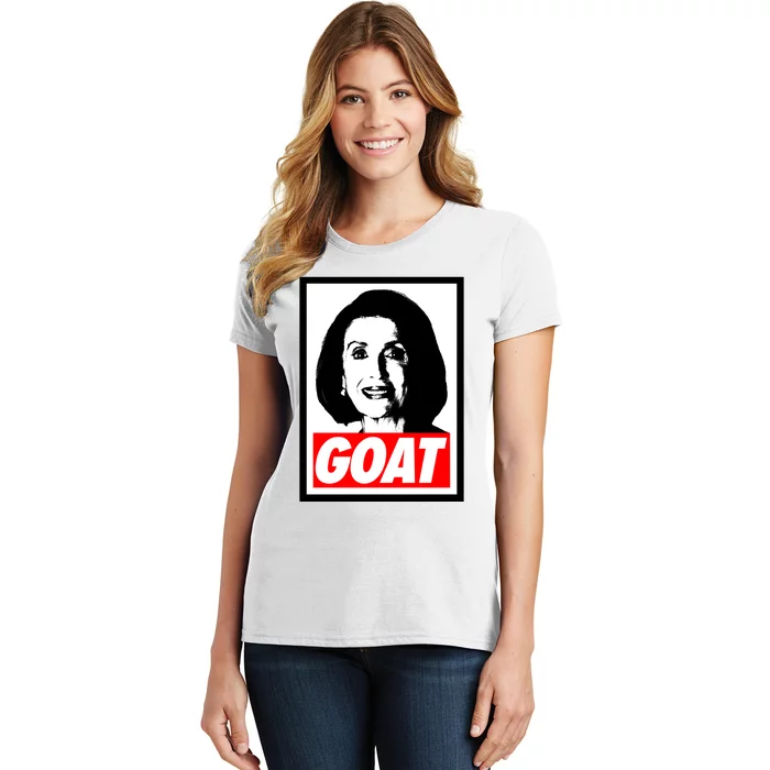 Nancy Pelosi Madam Speaker GOAT Women's T-Shirt