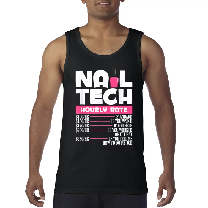 Nail Polish Manicurist Pedicurist Nail Artists Nail Tech Tank Top