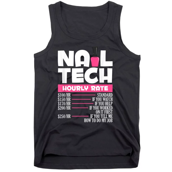 Nail Polish Manicurist Pedicurist Nail Artists Nail Tech Tank Top