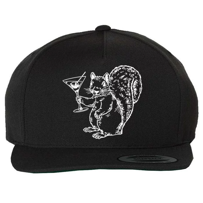 Npr Planet Money Squirrel Funny Gift Wool Snapback Cap