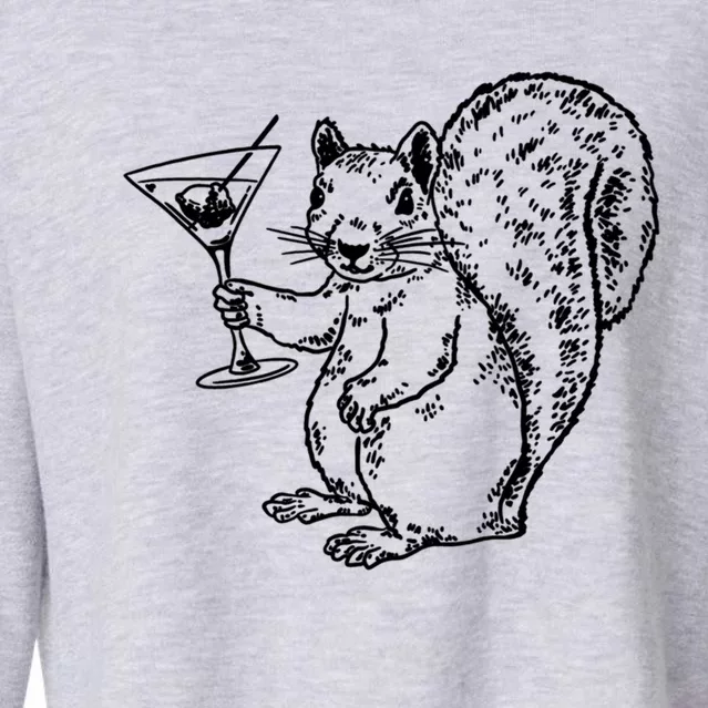 Npr Planet Money Squirrel Funny Gift Cropped Pullover Crew