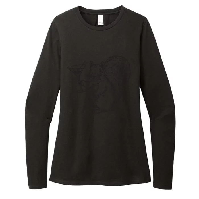 NPR Planet Money Squirrel Womens CVC Long Sleeve Shirt