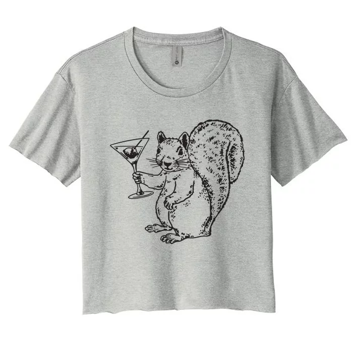 NPR Planet Money Squirrel Women's Crop Top Tee