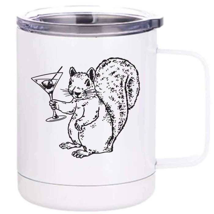 NPR Planet Money Squirrel Front & Back 12oz Stainless Steel Tumbler Cup