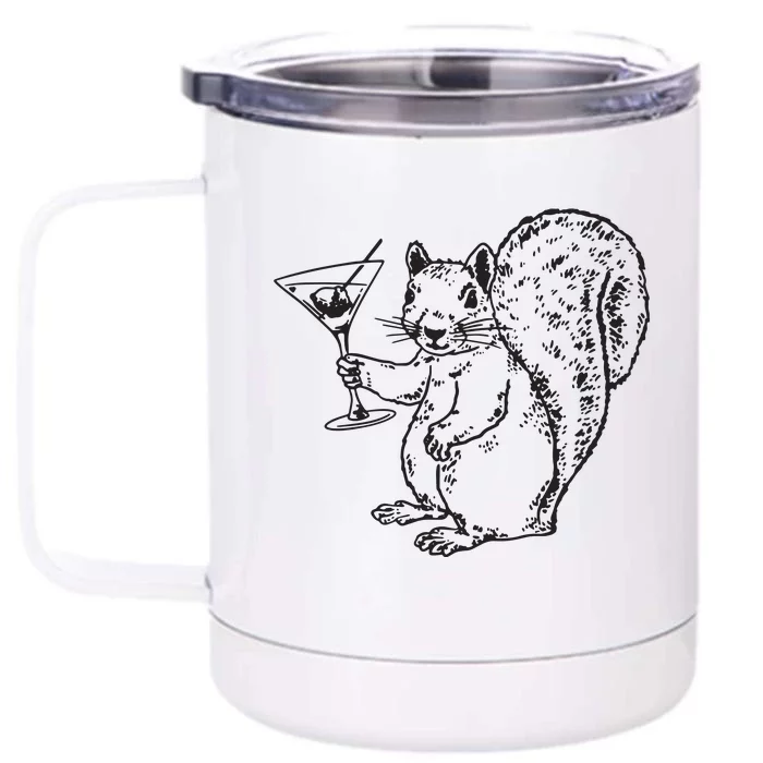 NPR Planet Money Squirrel Front & Back 12oz Stainless Steel Tumbler Cup