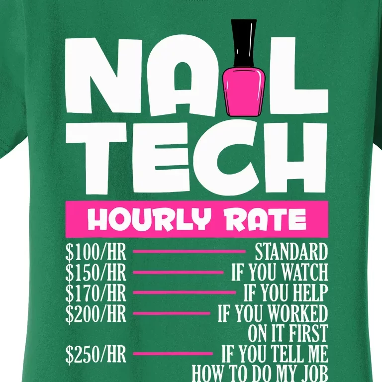 Nail Polish Manicurist Pedicurist Nail Artists Nail Tech Women's T-Shirt