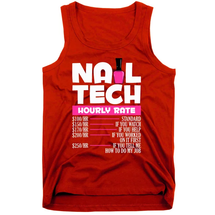 Nail Polish Manicurist Pedicurist Nail Artists Nail Tech Tank Top