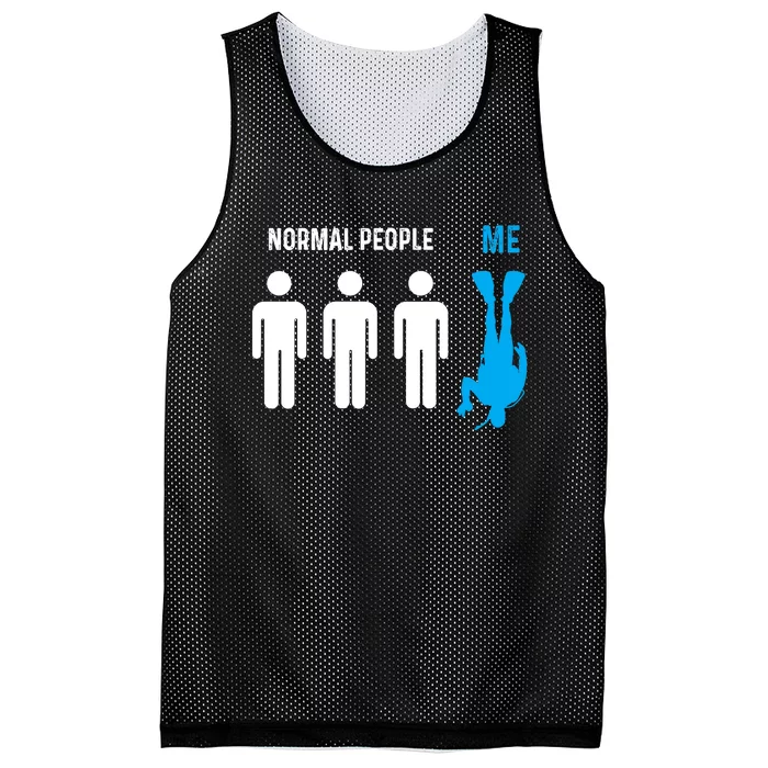 Normal People, Me Funny Diving Quotes For Diving Lovers Dive Mesh Reversible Basketball Jersey Tank