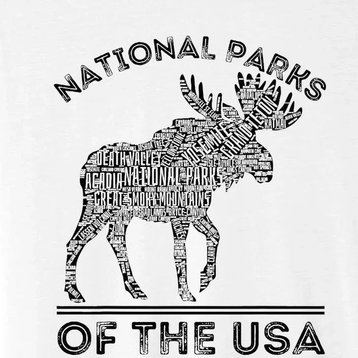 National Parks Moose Hiking Travel Camping Outdoors Usa ChromaSoft Performance T-Shirt