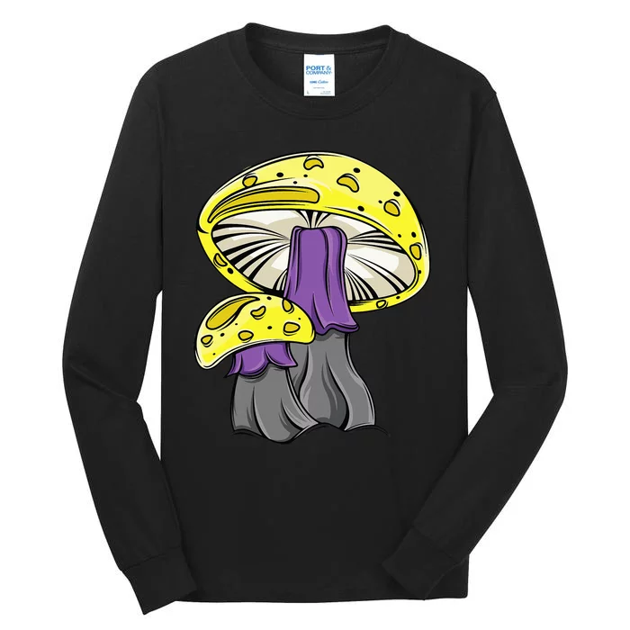 N.O.N.B.I.N.A.R.Y Pride Mushroom Tall Long Sleeve T-Shirt